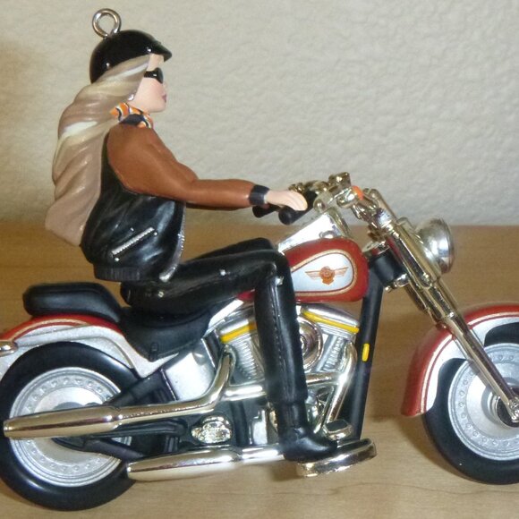 Hallmark Keepsake Harley Davidson Motorcycle Barbie Ornament FY2001 - Picture 2 of 5